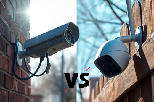 wired vs wireless CCTV camera