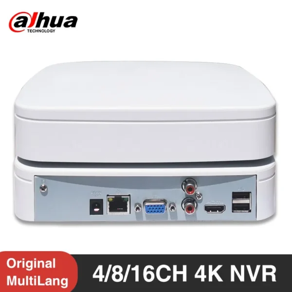 Dahua Original 4K NVR 4/8/16CH Smart H.265 Network Video Recorder  P2P NVR4104-4KS3 NVR4108-4KS3 NVR4116-4KS3