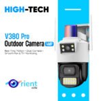 Outdoor Camera 4MP Dual Lens Security WIFI V380 Pro Smart Home Waterproof Wireless Speed Dome CCTV Camera Auto Tracking D50
