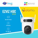 Ezviz Outdoor H9C Dual-Lens 2K+Pan & Tilt Wi-Fi two way audio ColorVU Camera 3MP+3MP