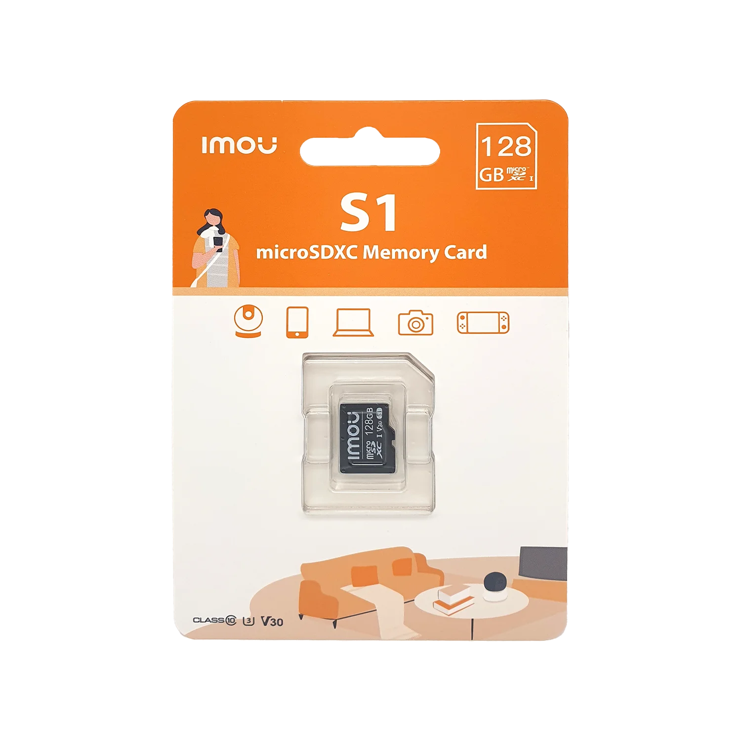 20240206_162453.webp IMOU SD Card S1 High-speed128GB High Compatibility Micro SDXC Card for Surveillance - Image 1