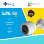 EZVIZ H3c 1080p 2MP Color 2.8mm Outdoor Bullet Wi-Fi Smart Home Camera