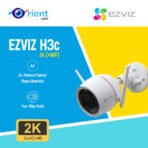 EZVIZ H3c 2K Plus 4MP Human Shape Detection Two Way Talk Wifi Smart AI Camera