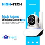 HIGH TECH Wireless WIFI CCTV IP 1MP Camera 720P view PTZ With Triple Antenna v380
