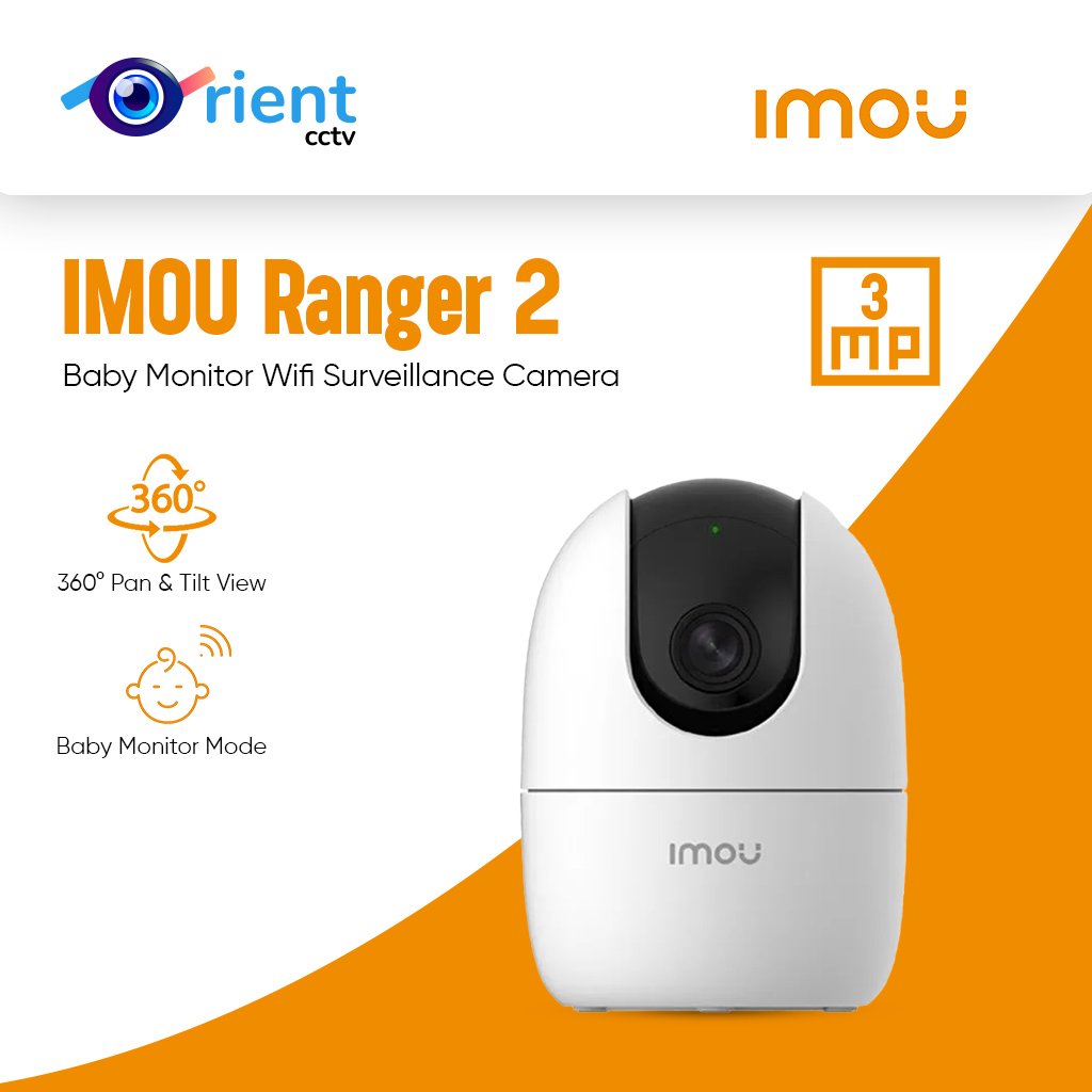 IMOU Ranger 2 2K 3MP IP 360° Camera Human Detection Two-way Talk Baby Monitor Wifi Surveillance Camera - Image 1