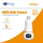 Bulb Camera IMOU WiFi Surveillance 3MP 2K Camera Bulb Pan & Tilt Powered by IMOU SENSE