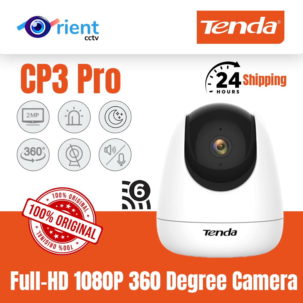 4 Tenda CP3 2MP Wireless  Surveillance Full-HD 1080P  360 Degree Camera Wifi IP - Image 1