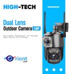 4MP Wifi Camera Dual Screen Dual Lens 4X Digital Zoom IP Camera Outdoor Ai Auto Tracking Night Vision Surveillance D400