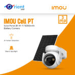 IMOU Cell PT with Solar Panel 2K Wi-Fi 15000mAh Battery Camera Human Detection IP66 Weatherproof