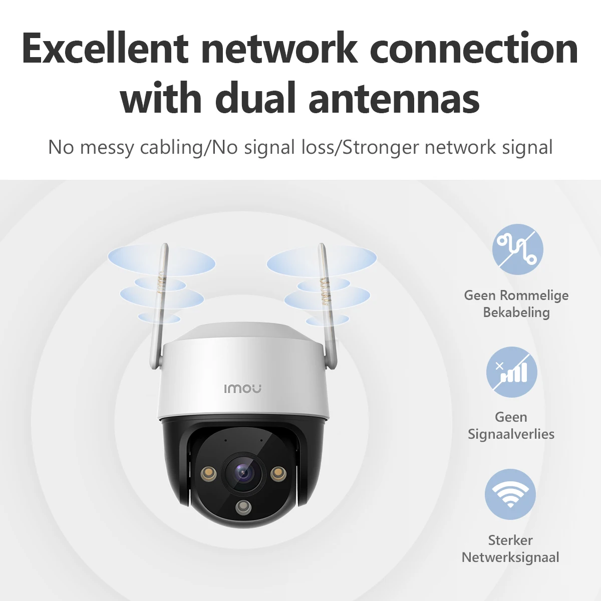 IMOU Cruiser SE+ 5MP 3K Full Color WiFi Camera Dual Antenna IP66 Weatherproof Smart Tracking AI Human Detection Outdoor Camera - Image 5