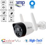 WIFI Camera Outdoor  3MP 1296P HIGH TECH  IP F33 ONVIF Camera Waterproof Full-color Night Vision Starlight V380 Pro Camera