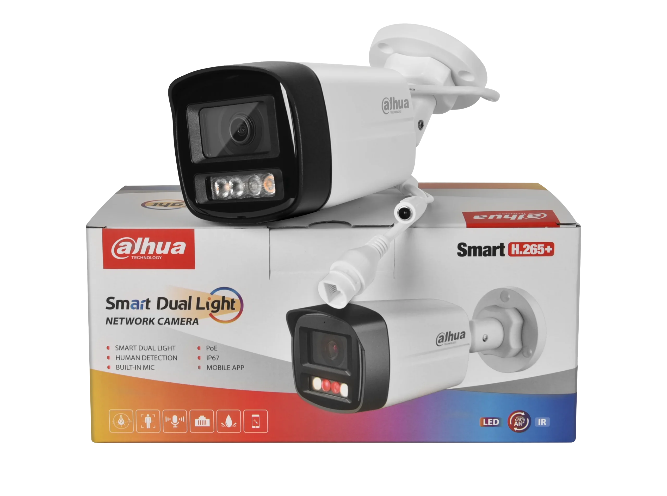 kf-S344d5faa059f475b9d241daff6d4eeecm-Dahua-Original-IPC-HFW1439TL1-A-IL-4MP-Entry-Smart-Dual-Light-Fixed-Bullet-Network-Camera-Full.webp Dahua Original IPC-HFW1439TL1-A-IL 4MP Entry Smart Dual Light Fixed-focal Bullet POE Network Camera Human Detection Built in Mic - Image 8
