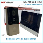 Hikvision DS-KIS603-P(C) Video Intercom Kit Built-in Mic DS-KV6113-WPE1(C) Doorbell DS-KH6320-WTE1 POE Door Station WIFI Monitor - Image 5