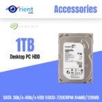 Seagate 1TB Desktop PC 3.5" Internal Mechanical Hard disk SATA 3Gb/s-6Gb/s HDD 5900-7200RPM 64MB/128MB Buffer(Used)