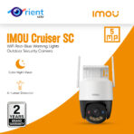 IMOU Cruiser SC 5MP WiFi Camera Red-Blue Warning Lights Outdoor Security Camera Full-Color Night Vision AI Human Detection IP66
