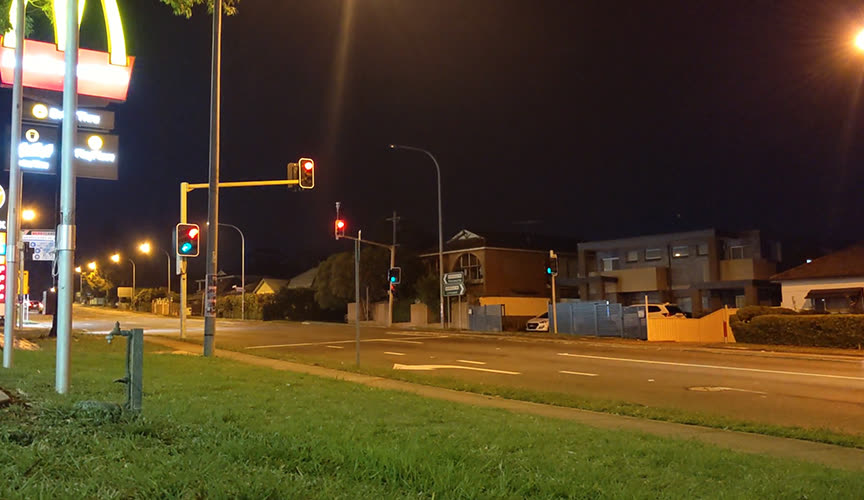 Full color night vision street view