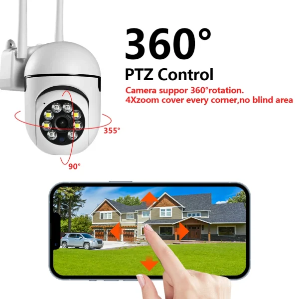 kf-S403f3aa0ea19463bb2312688d3c7d347p-600x600 Bulb Mini Cameras 2MP Wifi  Human Detection 4X Digital Zoom CCTV Security Camera Wireless Monitor Audio Night Vision Surveillance Cameras - Image 4
