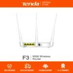 Tenda F3 N300 300Mbps Single Band Wifi Router | Access Point | Range Extender | WISP | Plug & Play | High Gain Antennas - Image 2