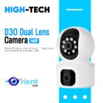 DUAL LENS CAMERA 4MP CCTV  WIFI Rotating 360° Color Camera  Baby Monitor Surveillance D30