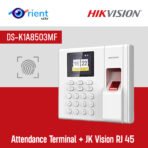 Hikvision DS-K1A8503MF Value Series Fingerprint Time Attendance Terminal + JK Vision RJ 45