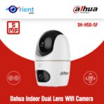 Dahua Indoor Dual Lens Wifi Camera  DH-H5D-5F 5+5MP 3.6MM IR 30M & Full Color 30M  Pan & Tilt built-in Mic & Spk Human Detection