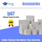 F-type ABS new material Ip67 waterproof junction box Plastic housing Ip67 Outdoor electronic safe monitor power button box