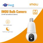 Bulb Camera IMOU 2C 3MP Indoor Wifi Security Camera Baby Monitor Color View AI Human Detection
