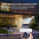 EZVIZ H8x 4MP Outdoor Wifi Ultra Low Light Surveillance Camera with Auto Zoom Tracking, Color Full Night Vision  Person/Vehicle Detection, Two-Way Audio, Active Defense - Image 5