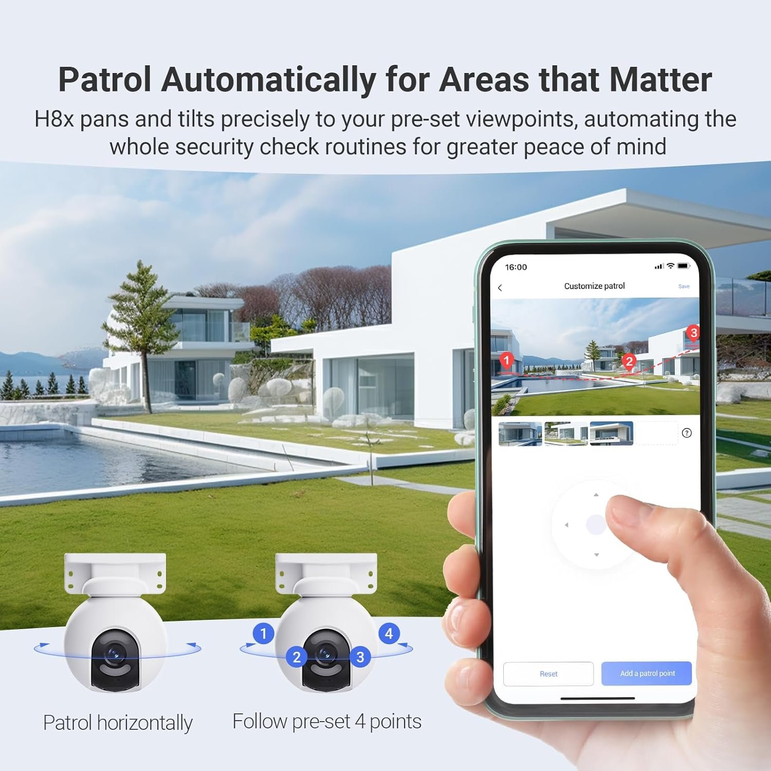 6825e19d76651dc5381f7c5c7ac5cb23a9aa4dba0c842aade07d2.jpg EZVIZ H8x 4MP Outdoor Wifi Ultra Low Light Surveillance Camera with Auto Zoom Tracking, Color Full Night Vision  Person/Vehicle Detection, Two-Way Audio, Active Defense - Image 7