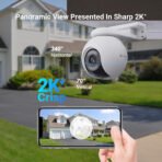 EZVIZ H8x 4MP Outdoor Wifi Ultra Low Light Surveillance Camera with Auto Zoom Tracking, Color Full Night Vision  Person/Vehicle Detection, Two-Way Audio, Active Defense - Image 9