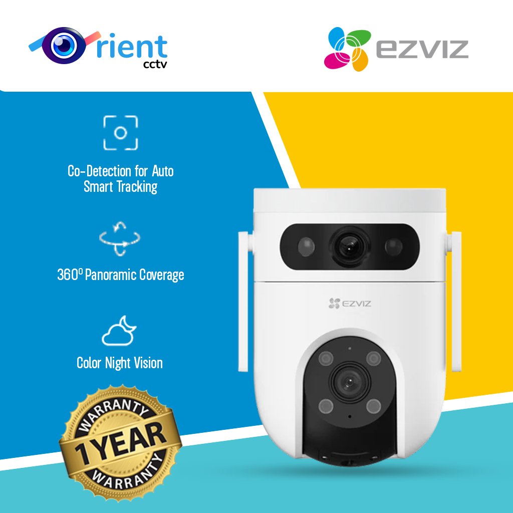Best EZVIZ H9C 3K Dual Lens 5MP+5MP Pan & Tilt Auto Tracking Wi-Fi Outdoor Color Camera - Image 1