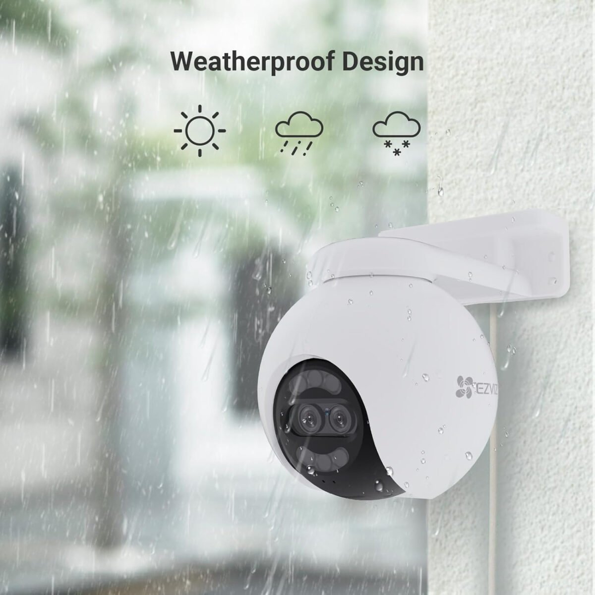 EZVIZ 4K Dual-Lens 8MP+2MP Outdoor Camera, Security Camera Wireless with 30m Colour Night Vision, AI Person/Vehicle Detection, Auto-Tracking, Active Defense, H80x - Image 9