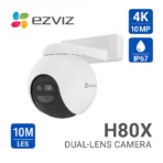 EZVIZ 4K Dual-Lens 8MP+2MP Outdoor Camera, Security Camera Wireless with 30m Colour Night Vision, AI Person/Vehicle Detection, Auto-Tracking, Active Defense, H80x
