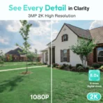 Botslab W313 Outdoor Battery WiFi Camera – 2K PTZ, 360° View, Night Vision, Weatherproof - Image 3