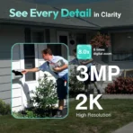 Botslab W313 Outdoor Battery WiFi Camera – 2K PTZ, 360° View, Night Vision, Weatherproof - Image 4