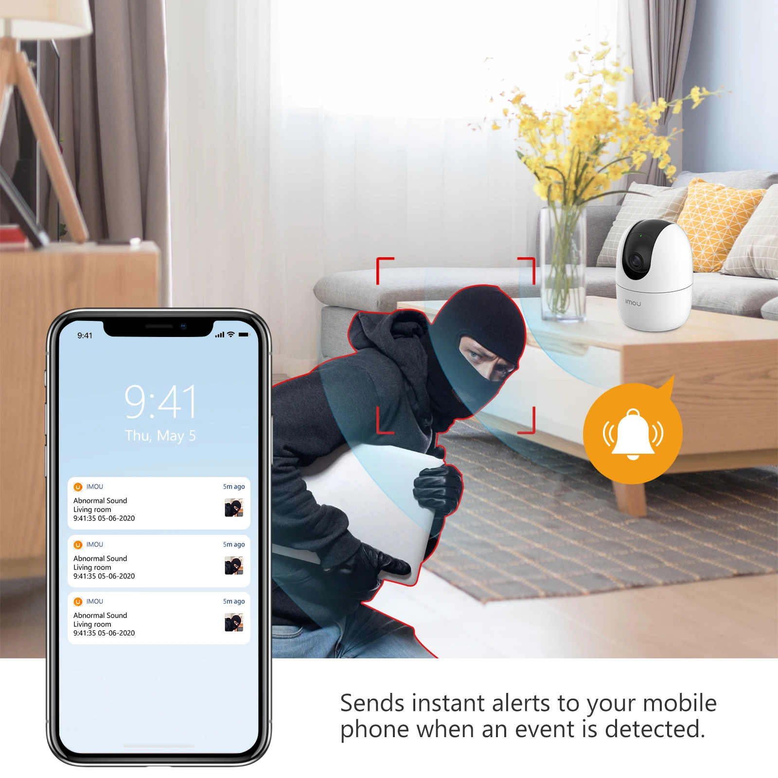 kf-S0524c6fe6b654d2db75500bd705de648n IMOU Ranger 2 2MP IP 2025 Version WIFI Camera 360 Rotate Human Detection Smart Tracking Night Vision Surveillance Wireless Wifi Camera - Image 4