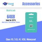 Botslab 64GB Micro SDXC Card – Class 10 / U3, A1, V30, Waterproof (Ideal for CCTV & Dash Cams)
