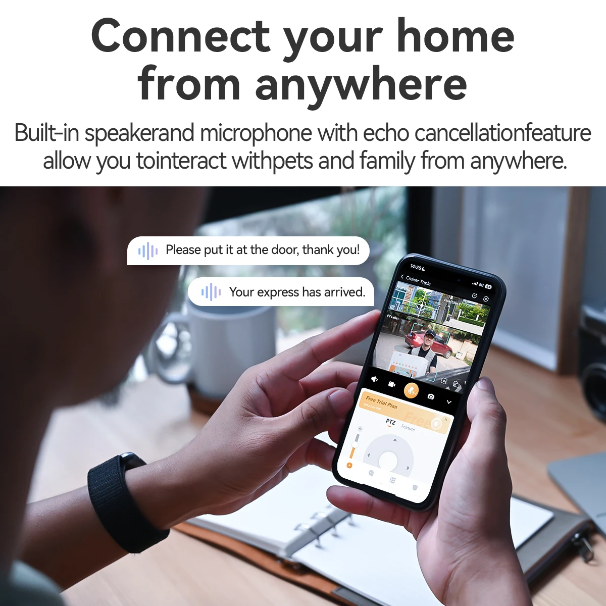 kf-S07b905136f42490ab92daf99fba6ed2aF IMOU Cruiser Triple Lens Outdoor 11MP Camera 2 Red-Bule Warning Light PTZ WiFi Camera Vehicle & Human Detection Surveillance Monitor - Image 5