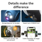 IMOU AOV PT 5MP With Solar Panel 360° PTZ Outdoor Security Camera 4G LTE PTA Approved Wifi Network 10000mAh Battery Auto Tracking IP Camera - Image 5