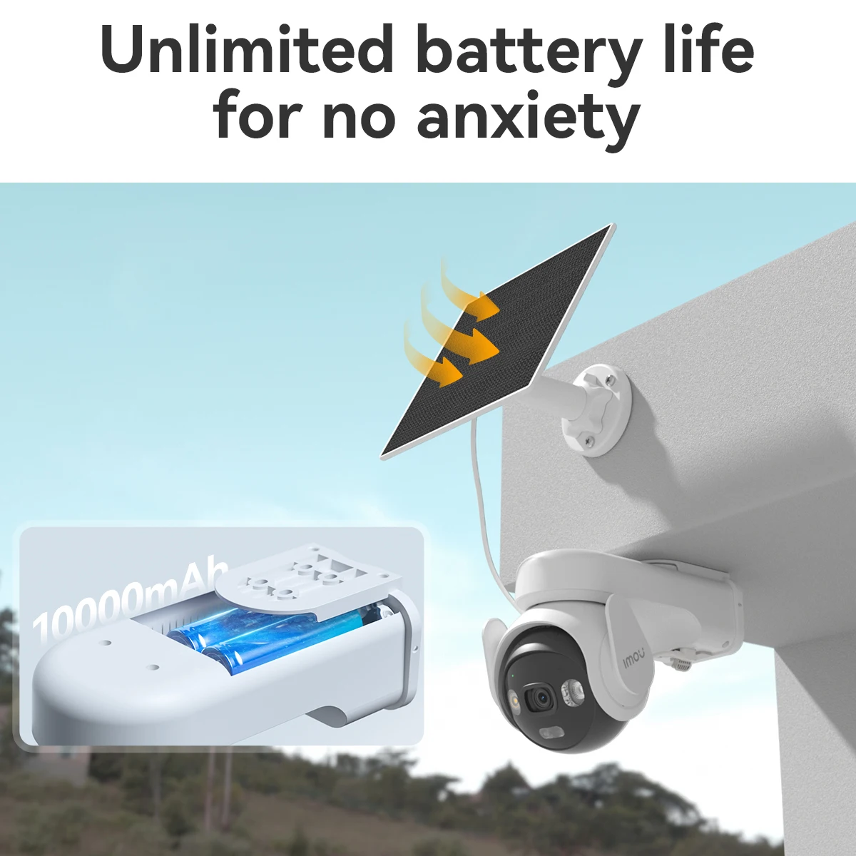 IMOU AOV PT 5MP With Solar Panel 360° PTZ Outdoor Security Camera 4G LTE PTA Approved Wifi Network 10000mAh Battery Auto Tracking IP Camera - Image 6