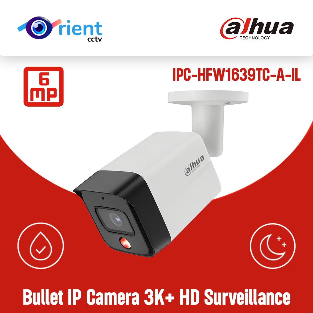 IPC-HFW1639TC-A-IL Bullet IP Camera  3K+ HD Surveillance with Night Vision & Human Detection - Image 1