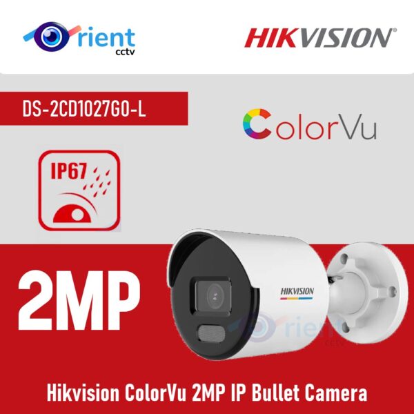 HIKVISION DS-2CD1027G0-L 2MP ColorVu IP Bullet Camera - Orient CCTV