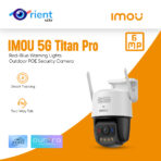 IMOU 5G WIFI IP Camera Titan Pro 6MP Red-Blue Warning Lights Outdoor POE Security Camera Full-Color Night Vision Human Detection