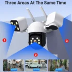 V380 Pro Smart WiFi Security Cameras 9MP 4K 3 Lens 3 Screens Waterproof Wireless CCTV PTZ 360 Intelligent Outdoor Surveillance Camera - Image 4