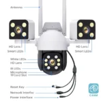 V380 Pro Smart WiFi Security Cameras 9MP 4K 3 Lens 3 Screens Waterproof Wireless CCTV PTZ 360 Intelligent Outdoor Surveillance Camera - Image 6