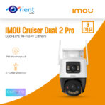 IMOU Cruiser Dual 2 Pro 8MP Dual-Lens Wi-Fi 6 PT Camera Aurora Color Night Vision, IP66