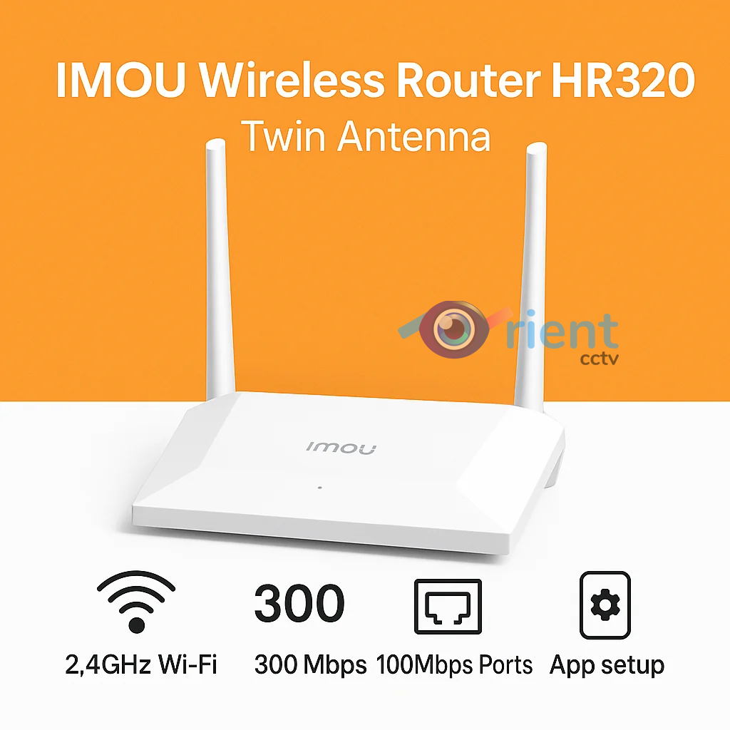 IMOU HR320 Twin Antenna 300 Mbps Wi-Fi Router – Reliable Wireless Networking for Home & CCTV Systems in Pakistan - Image 1