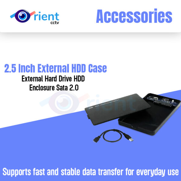 2.5 Inch External HDD Case External Hard Drive HDD Enclosure Sata 2.0