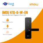 IMOU Networked Digital WIFI K1S-G-W-EN Electronic Biometric Fingerprint Door Lock Ultra-Low Power Smart Home Security Protection Bluetooth Key