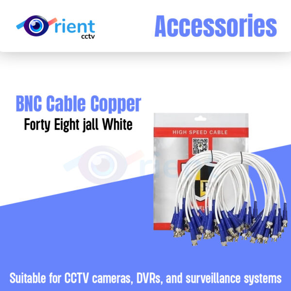 BNC Cable Copper Forty Eight jall White